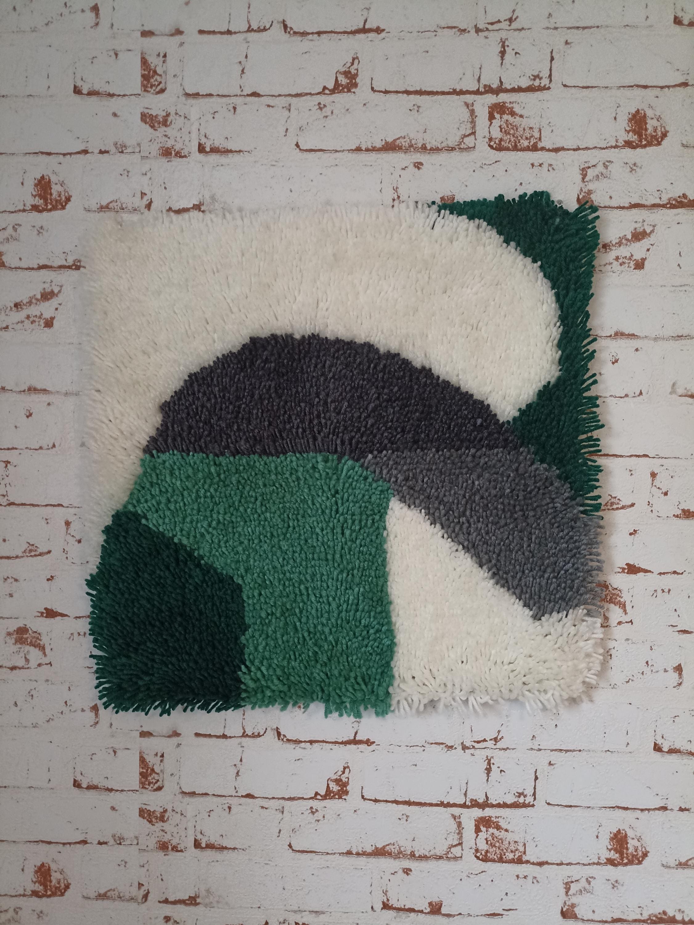 Tapis, ou tapisserie, inspiré par Piet Mondrian. Travail contemporain