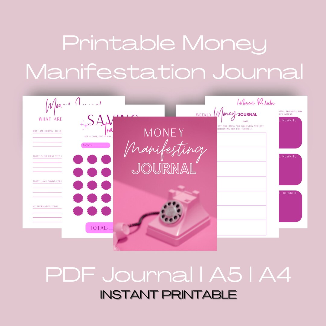 Money Manifesting Journal L Printable Journal L Money Mindset L Money ...