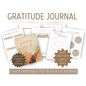 Dankbarkeit Journal l Mindfulness Journal l Wellness Journal l Dankbarkeit Geschenk l Daily Journal l Thankfulness l Positive Mindset