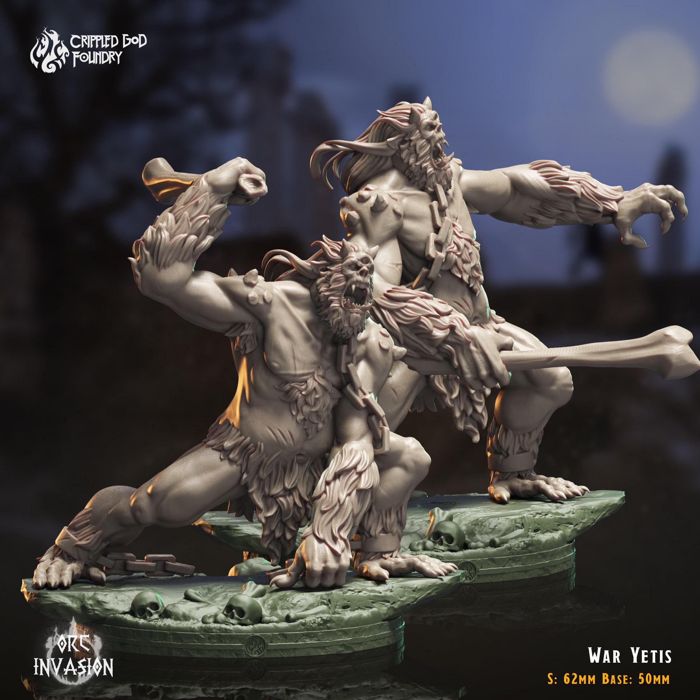 War Yetis || Extra Durable 3D Resin Print