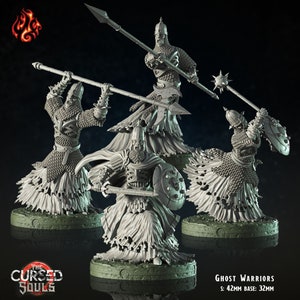 Ghost Warriors - Undead Fighters || Extra Durable 3D Resin Print