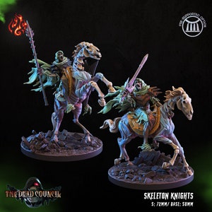 Skeleton Knights || Extra Durable 3D Resin Print