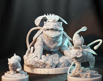 Bulbasaur - Ivysaur - Venosaur || Frog Kaijumon || Extra Durable 3D Resin Print