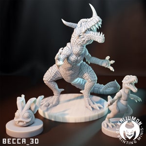 Koromon - Agumon - Greymon || Kaijumon Dinosaur || Extra Durable 3D Resin Print