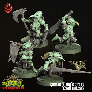Koboldridders|| Goblin-krijgers || Extra duurzame 3D-harsprint