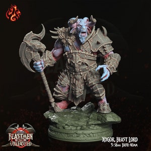 Xogor Beastlord|| Beastman || Extra Durable 3D Resin Print