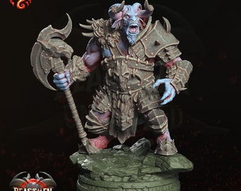 Xogor Beastlord|| Beastman || Extra Durable 3D Resin Print