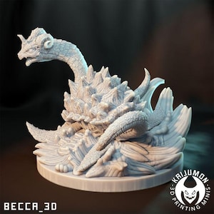 Lapras - Kaijumon - Nessi // Kaijumon // Impresión de resina 3D extra duradera