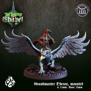 Grandmaster Orberon,Mounted on Royal Griffin || Extra Durable 3D Resin Print