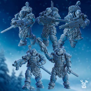 Deimos Hounds Squad || Space Wolf Scouts|| Extra Durable 3D Resin Print