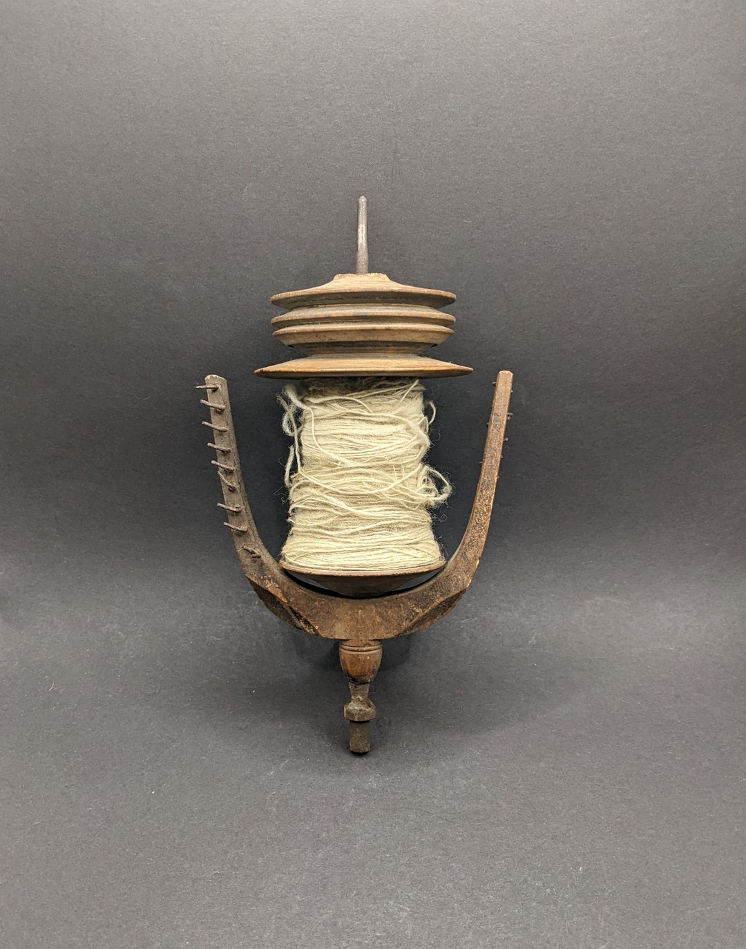 Antique Scandinavian Spinning Wheel Flyer Wooden Flyer With Etsy