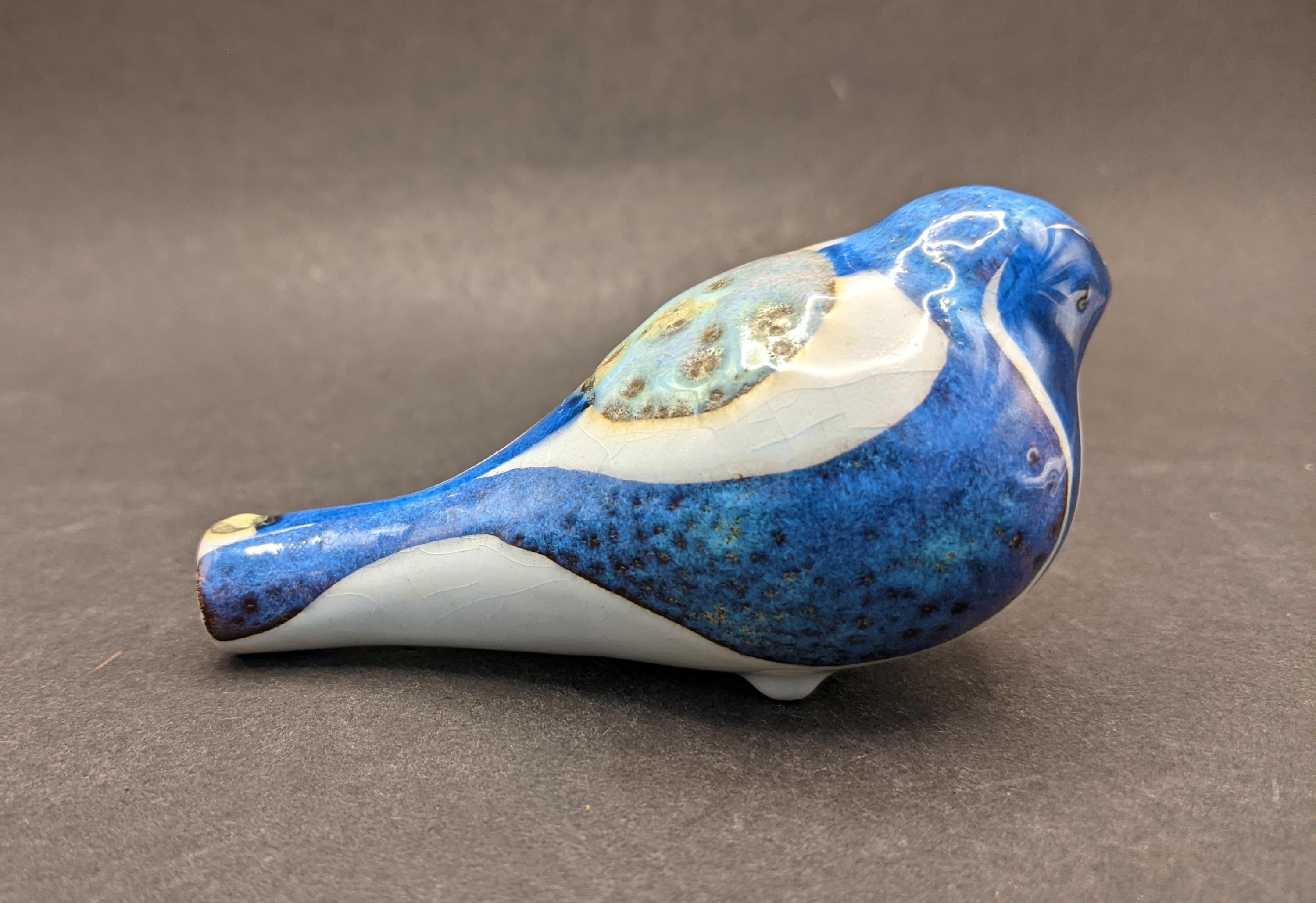 ROYAL COPENHAGEN Aluminia Faience Bird Flute by 'inge-lise Koefoed