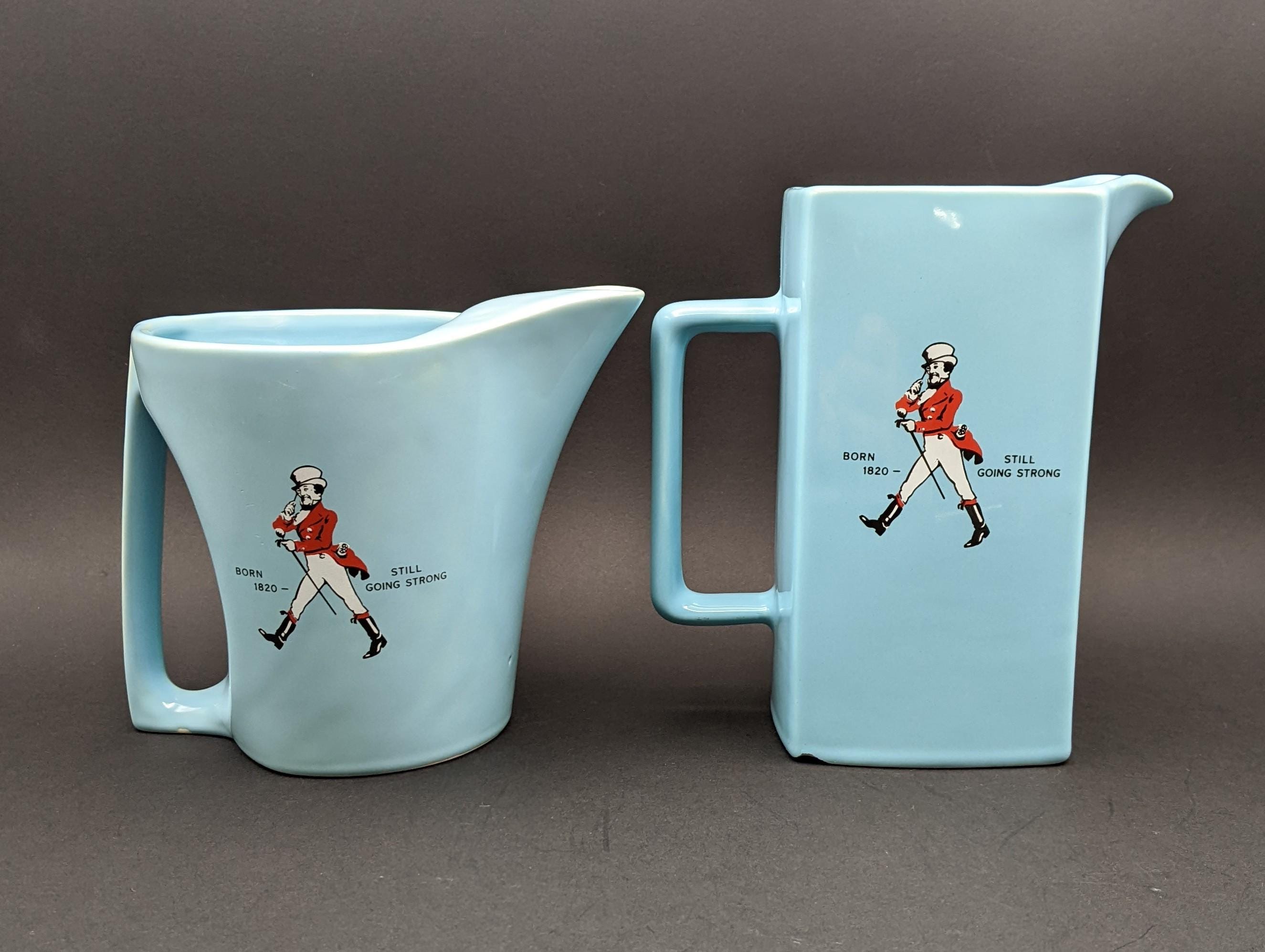 Vintage JOHNNIE WALKER Blue Water Jugs X 2, 