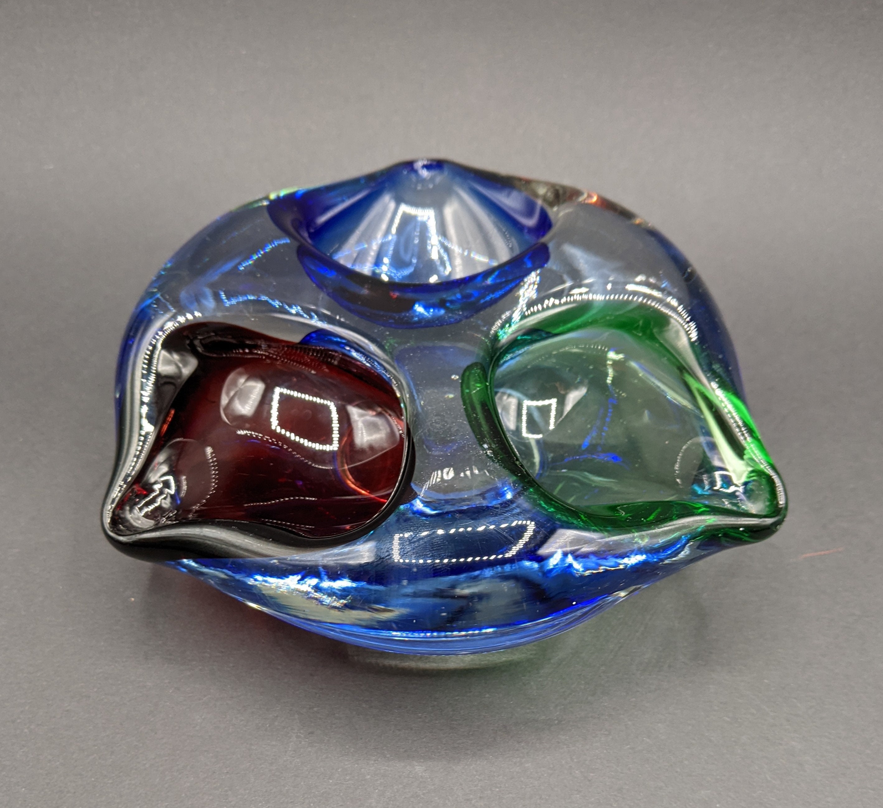 古いベネチアンガラス 灰皿 USED】ヴェネツィアンガラス ? ベネチアン