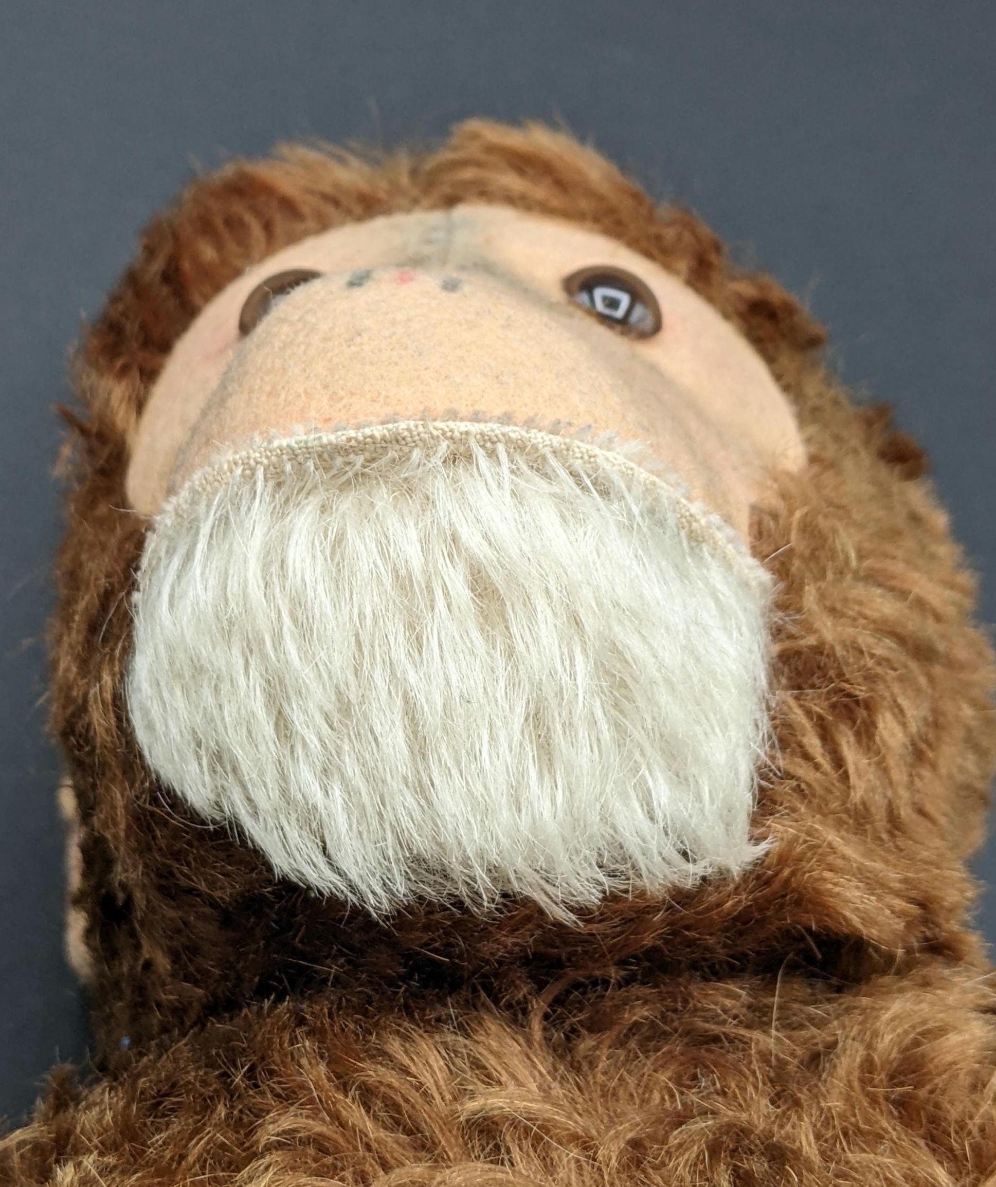 HERMANN Teddy Original Monkey, 1950-60's Large Size German Mohair
