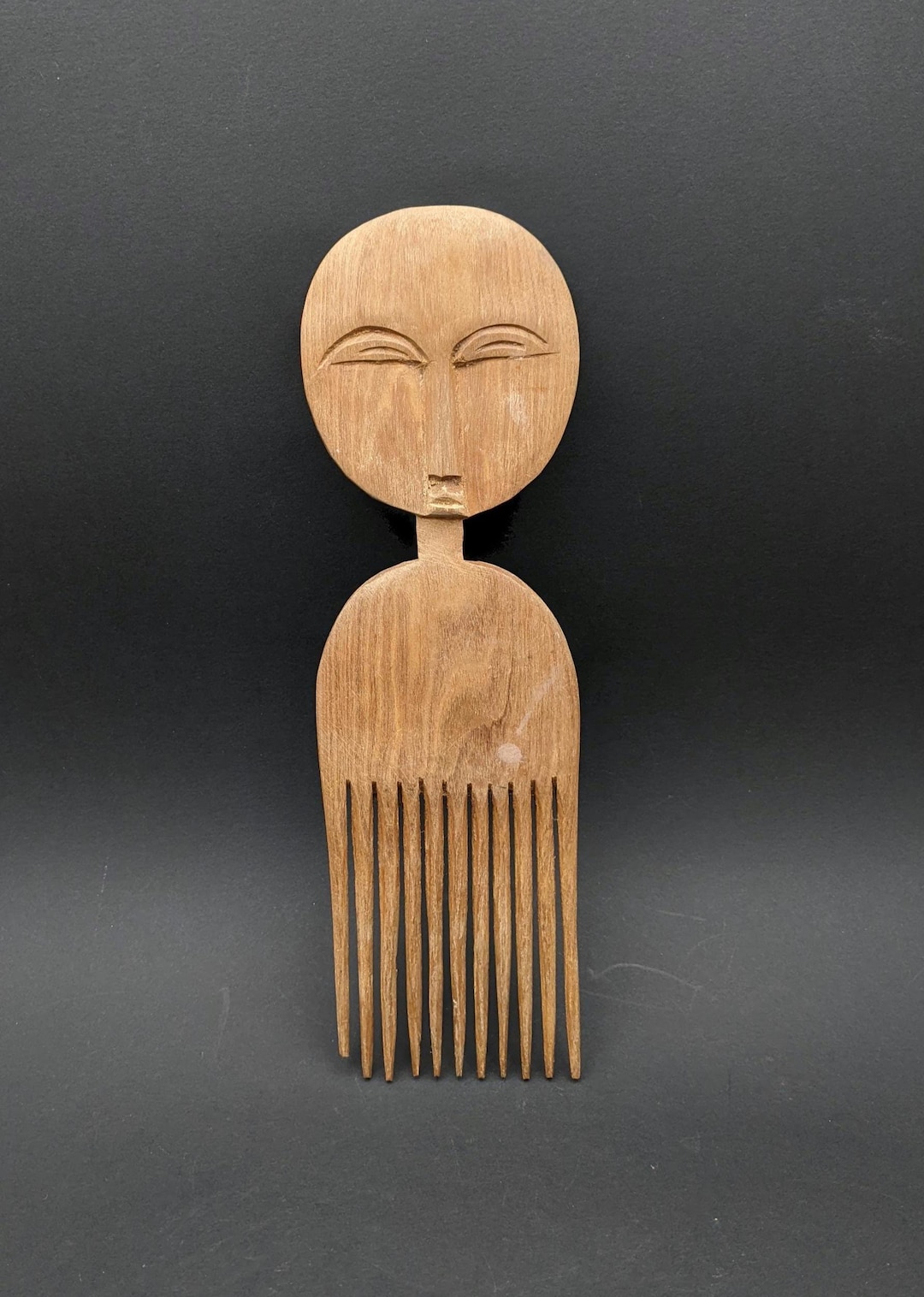 African Akan/ashanti Wooden Comb 
