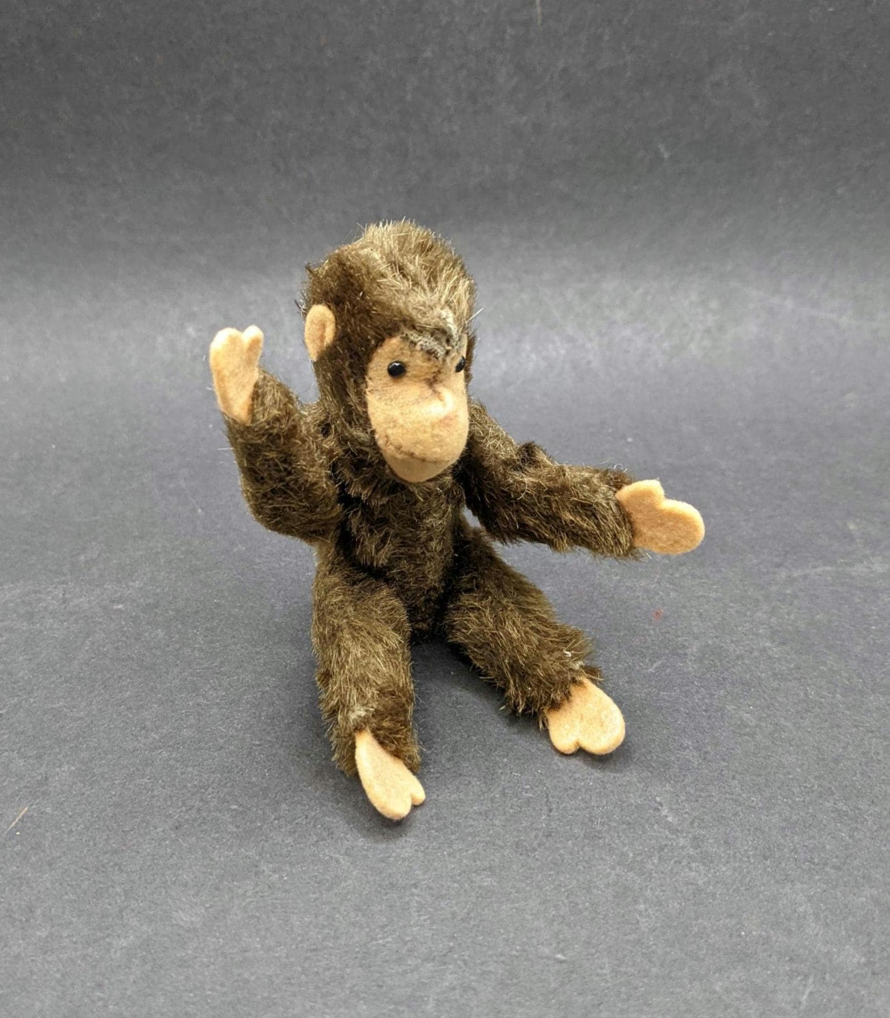 German STEIFF Miniature 11.5cm JOCKO Monkey, Collectible 1950's