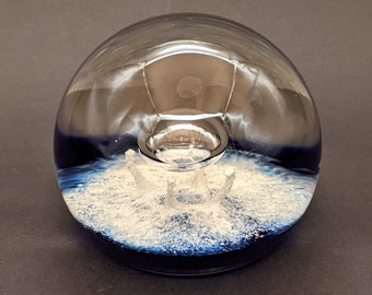 1979 SELKIRK Glass Paperweight 'ATLANTIS', Scottish Art Glass Paperweight 196/400, Selkirk Glass Scotland.