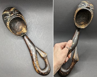 Casse-noix En Bois Poisson - Art Populaire Vintage, Bon état