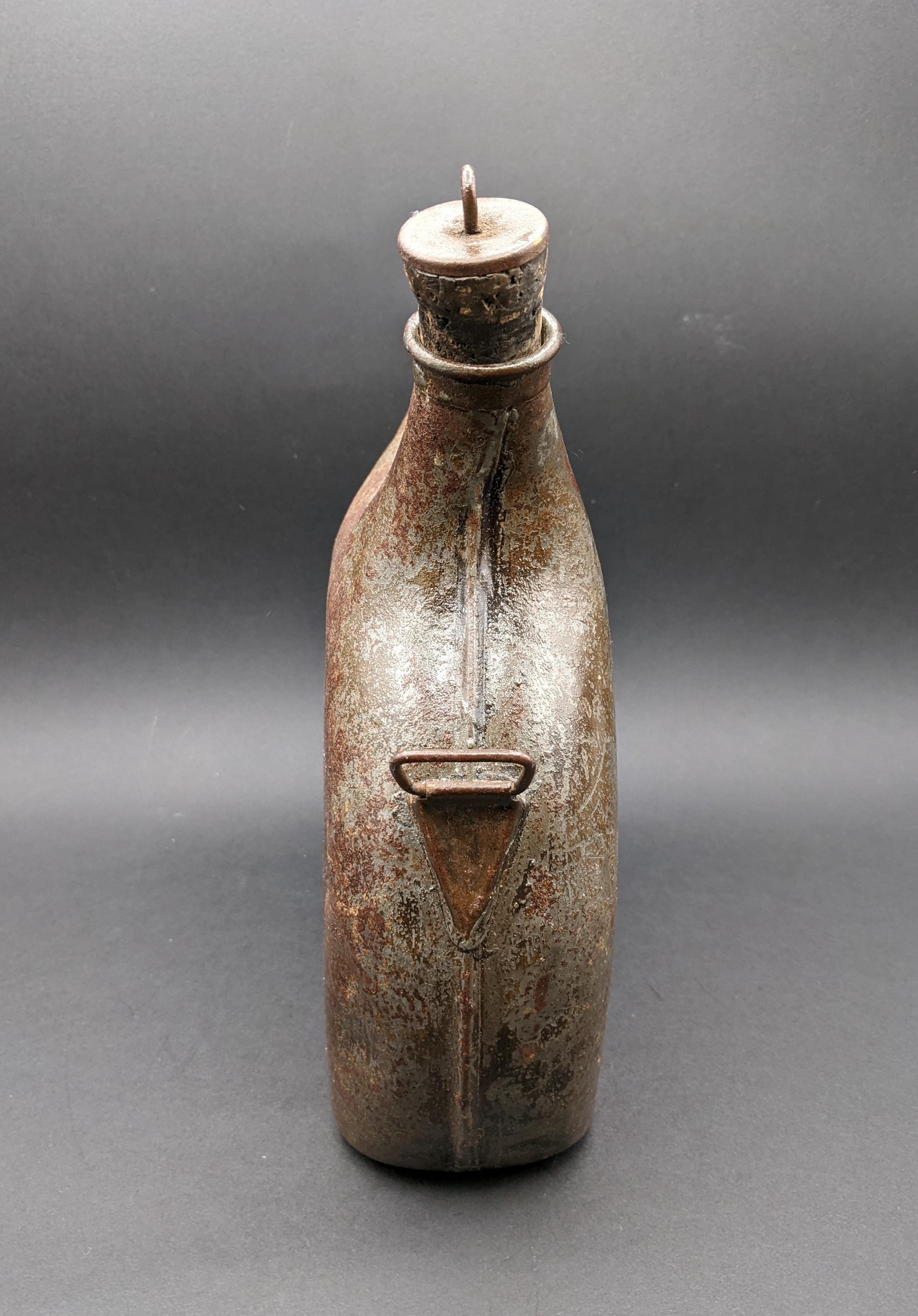 第一次世界大戦のフランス軍水筒、本物のフランス歩兵用水筒、収集価値