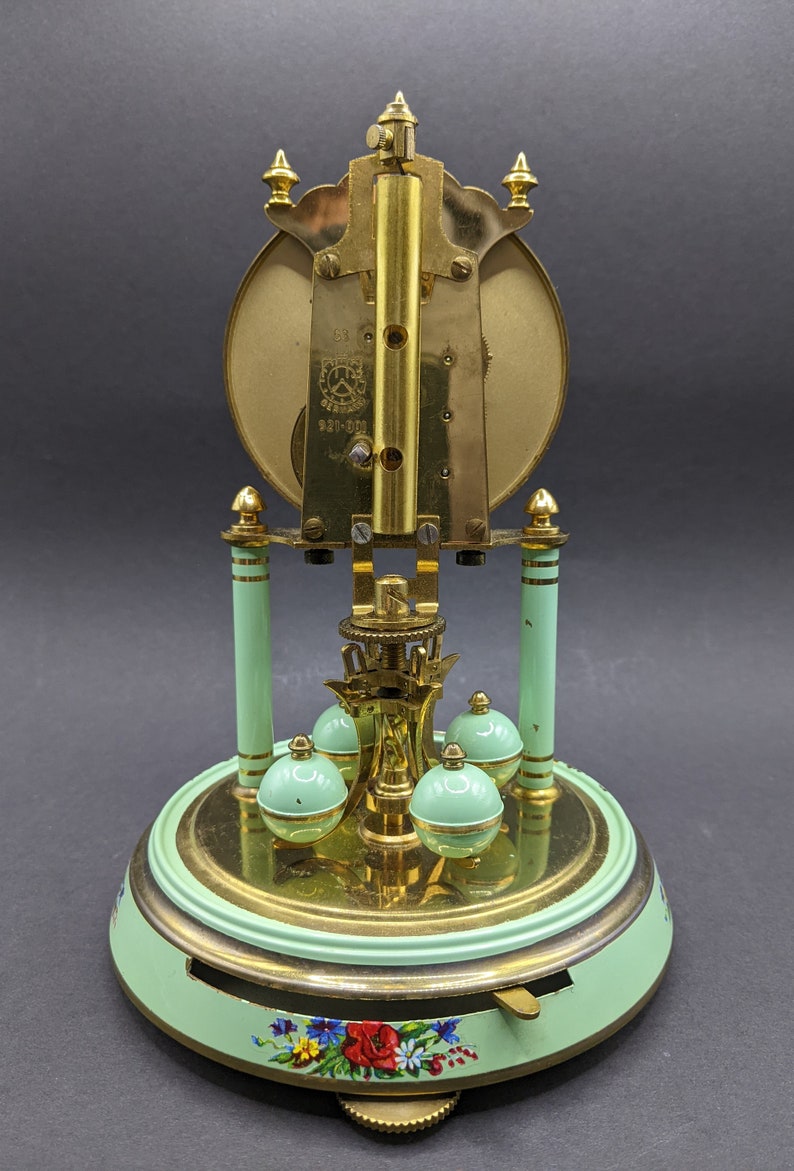 German HERMLE 1963 Anniversary Clock With Glass Dome 400 Day Etsy UK