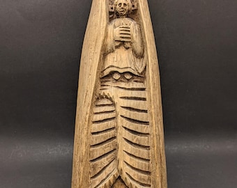 ヴィンテージの手彫りの聖母子像 - Etsy 日本