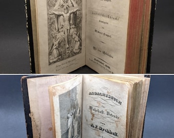 古書アンティーク 140年前の洋書 スペイン語 1884年 革表紙 讃美歌 聖書 古書アンティーク 140年前の洋書 スペイン語 1884年 革表紙 讃
