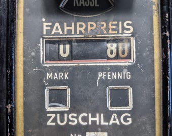 1950年代のオリジナルドイツ製タクシーメーター、ベルリン製機械式