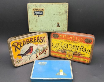 ビンテージのマクドナルド ゴールドスタンダード バージニア タバコ缶