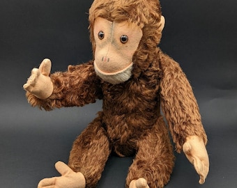Vintage Jacko Monkey Toy, Plastic Face, 50s-60s, Mothercare UK - Etsy
