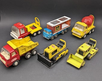 1950年代のヴィンテージ トンカ トイ トラック アライド バン ラインズ