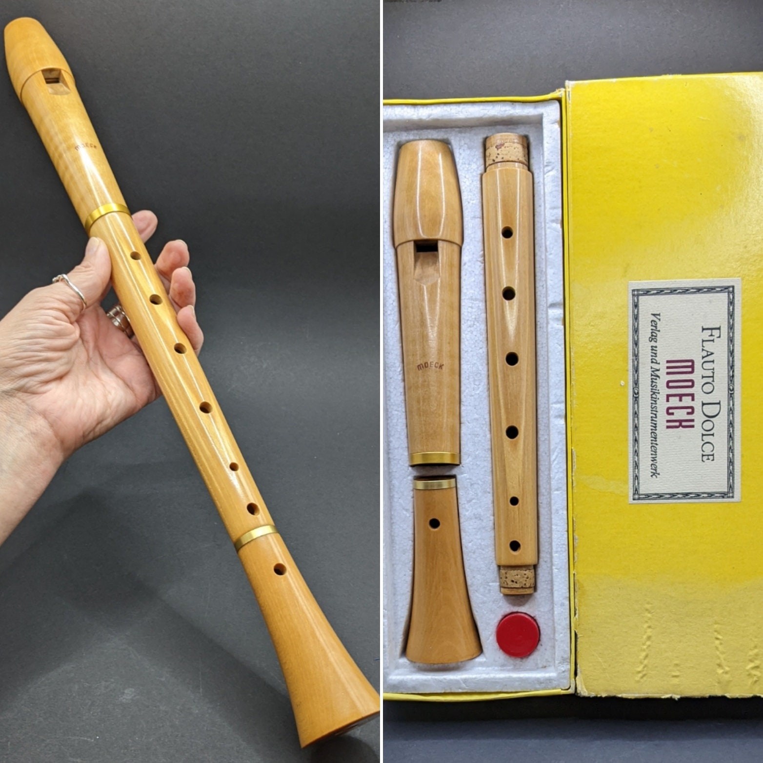 MOECK/メック Flauto Dolce 木製アルトリコーダー MOECK Alto/treble Recorder in Maple Wood, 1970's German Moeck