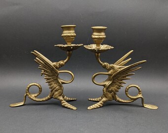 Pair of brass, Scottish thistle, candle sticks (SBG) Pair of brass, Scottish thistle, candle sticks (SBG)