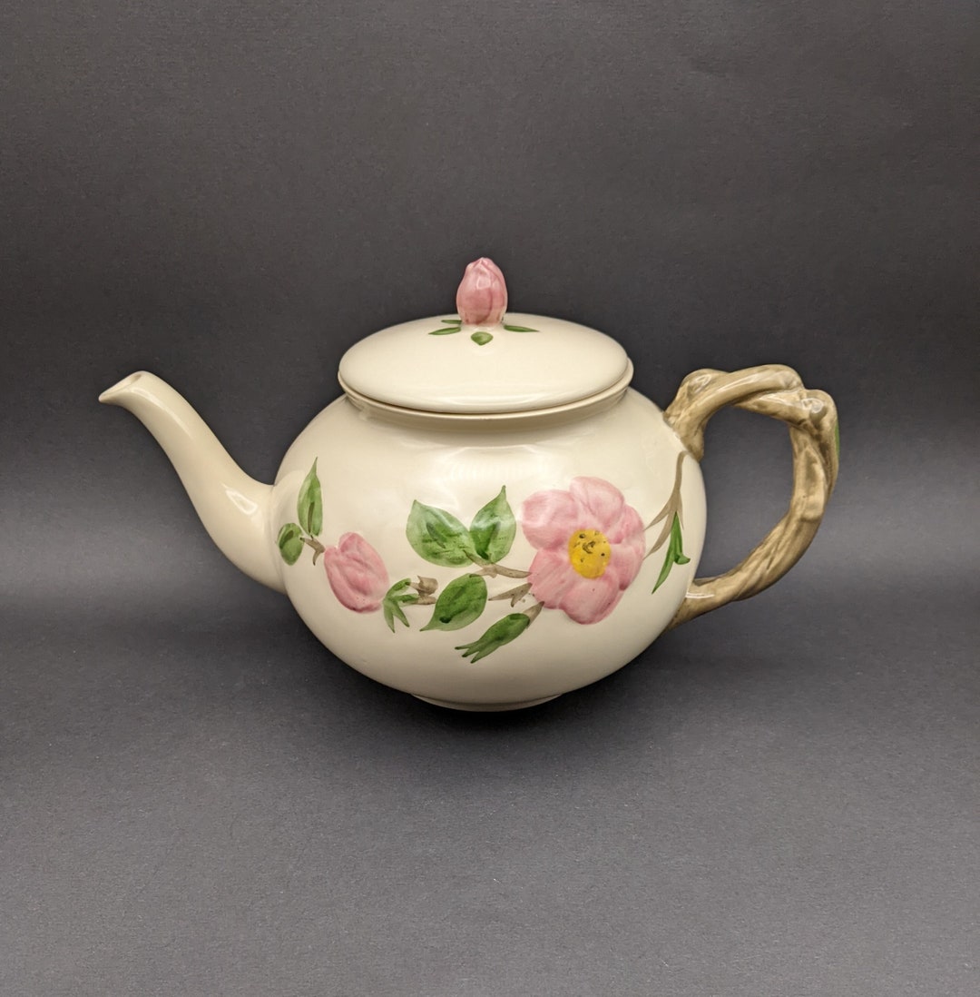 FRANCISCAN Desert Rose Teapot Iconic Original USA Design Etsy