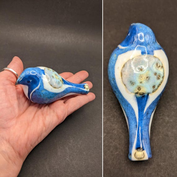 ROYAL COPENHAGEN Aluminia Faience Bird Flute by 'inge-lise Koefoed
