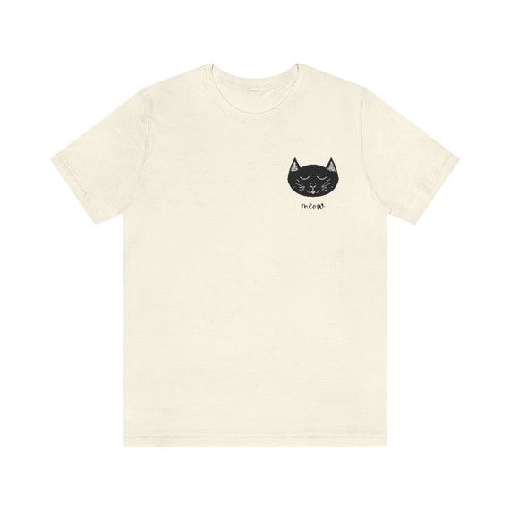 Meow Cat T-shirt, Unisex Jersey Short Sleeve Tee - Etsy