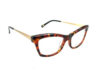 BCBG Maxazria Cat Eye Half Frame Eyeglasses Irina Wine 49 16 