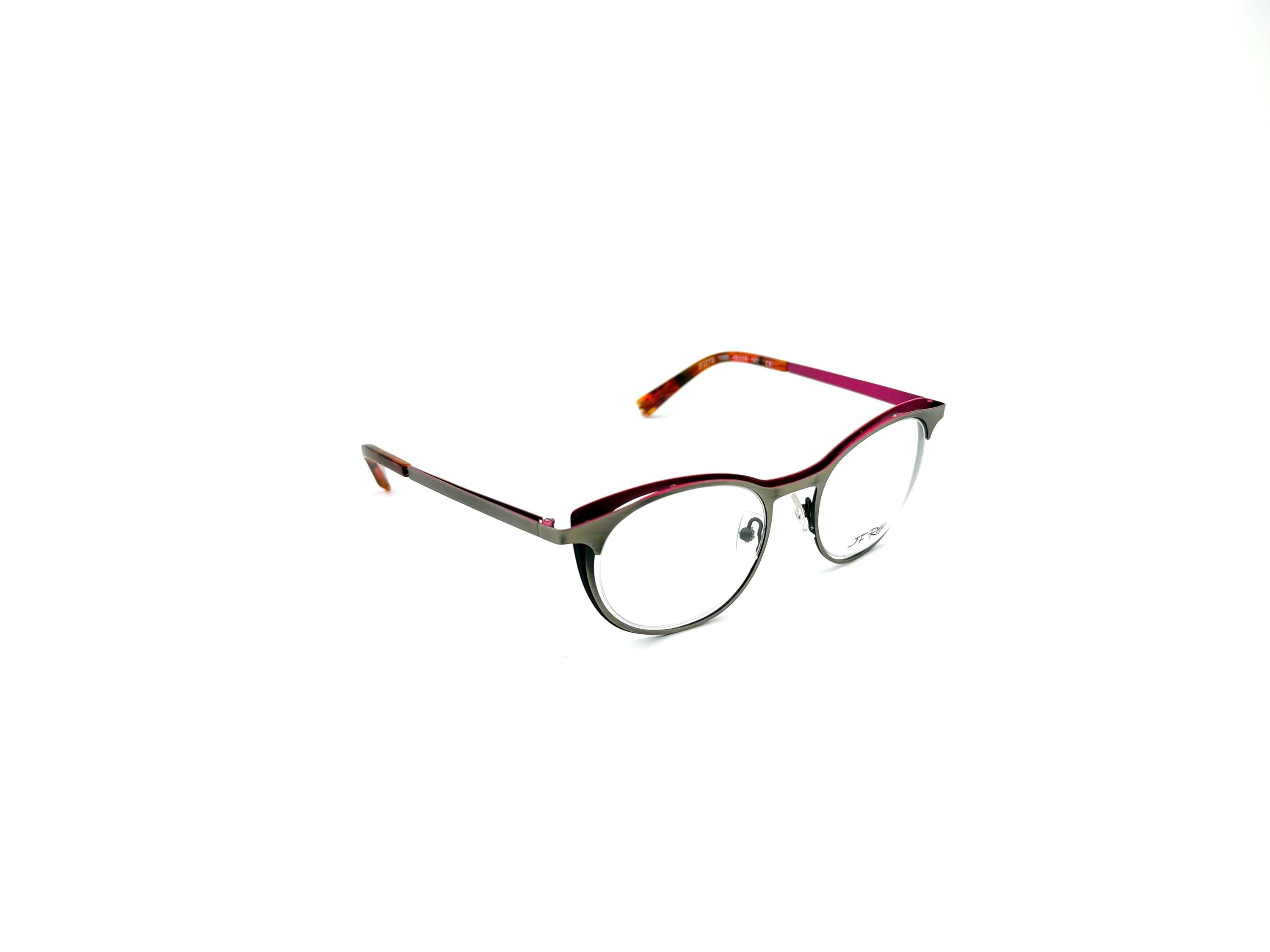 Alfred Sung Eyeglasses Frames Rose Gold‎ Half Rim Oval 180 Flex Temple Korea Alfred Sung AS4760 Bronze Half-Rim Eyeglasses New | eBay main image 4