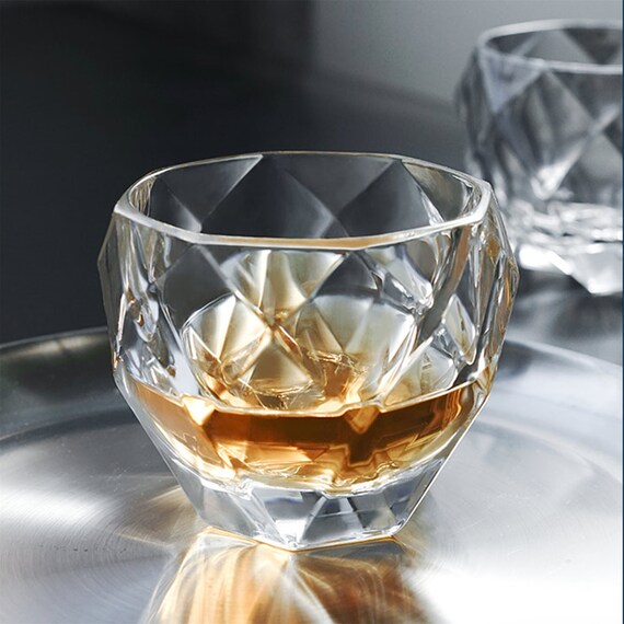 Vintage BOHEMIA Crystal Whiskey Glasses Made in Czech Etsy