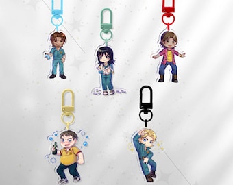 Mouthwashing Horror Game Acrylic Keychain - Handmade Original Art - Cute Horror Gaming Charm (2.76")