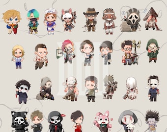 DBD Killer Stickers Bundle Spooky Sticker DbD Stickers Vinyl Sticker