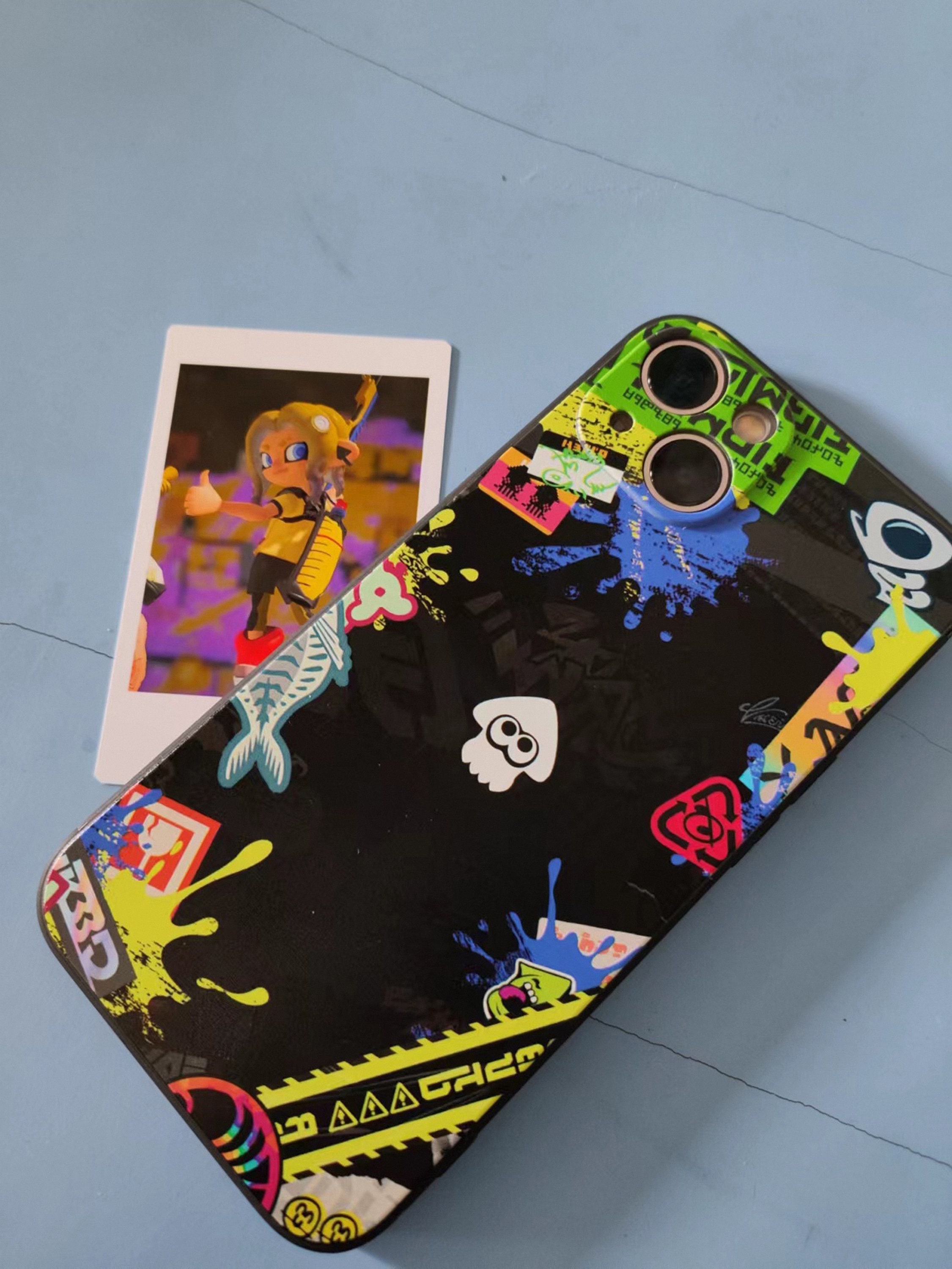 スプラトゥーン スマホケース スプラトゥーン風ファンアートバッジ