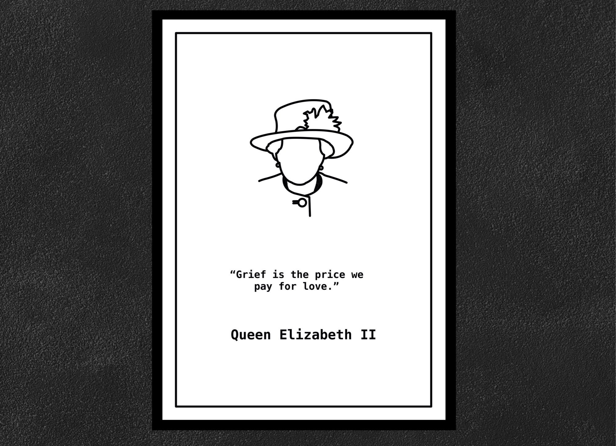 Queen elizabeth ii quote print - Etsy México, image size:2000x1449