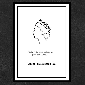 Reina Isabel II - El dolor es el precio que pagamos por el amor.
