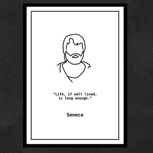 Seneca - Het leven is, als het goed geleefd wordt, lang genoeg.