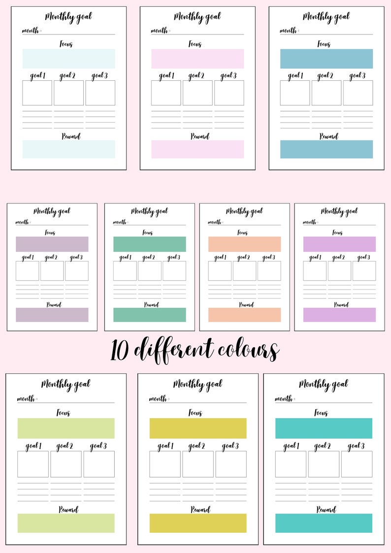 Student Planner Printable Pack, Study Planner, School and College ...
