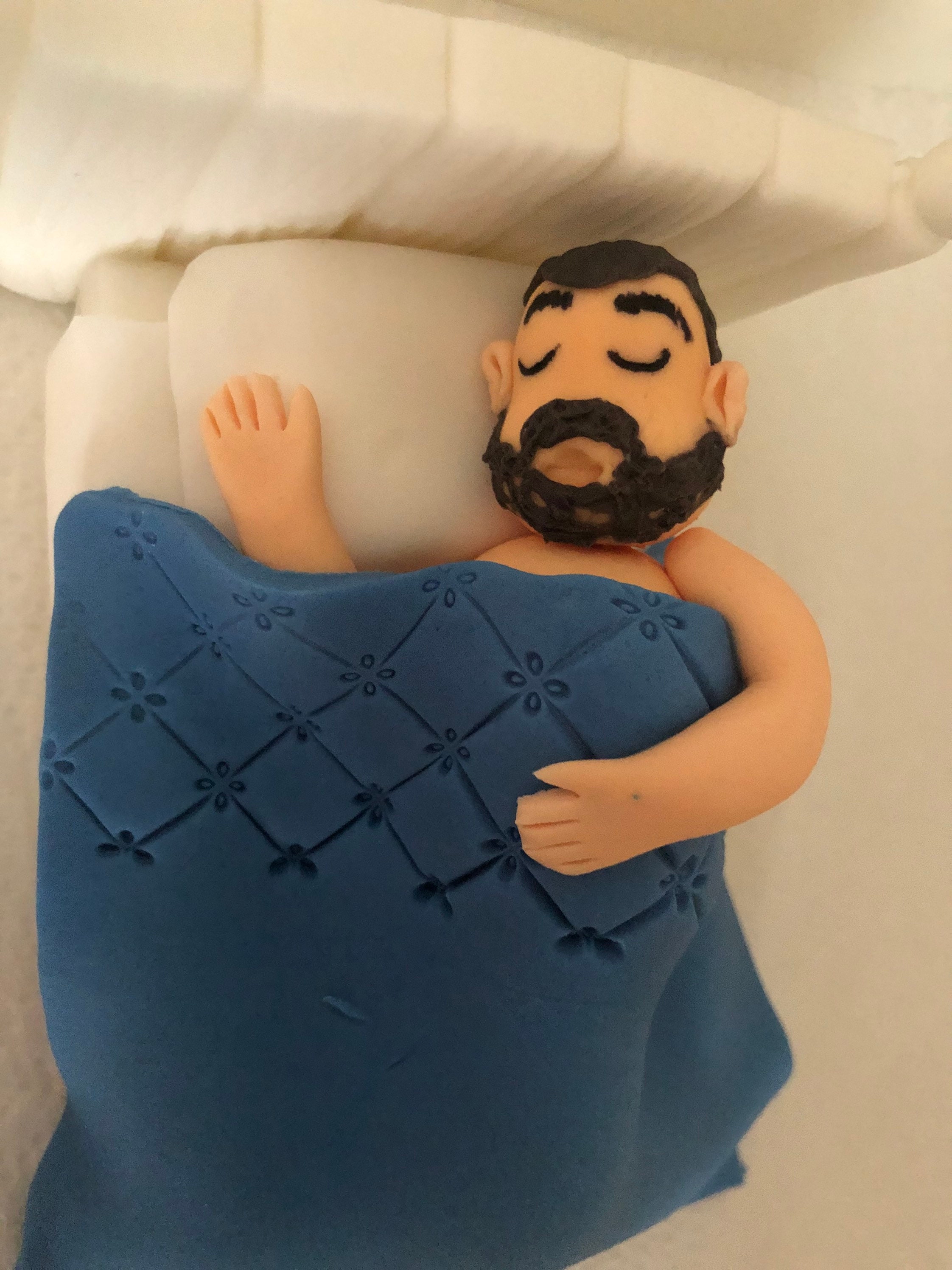 Lazy Topper Lazy Man in Bed Sleep Personalised Birthday Cake Topper - Etsy UK