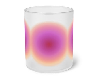 Aura Print Milchglas Tasse | Bunte Positivity Vibes für Morgenkaffee, Tee, Matcha oder sogar heiße Schokolade