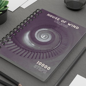 ACOTAR House of Wind Staircase Spiral Bound Notebook | Nesta Archeron Inspired Diary from A Court of Silver Flames | 10000 steps to Valaris