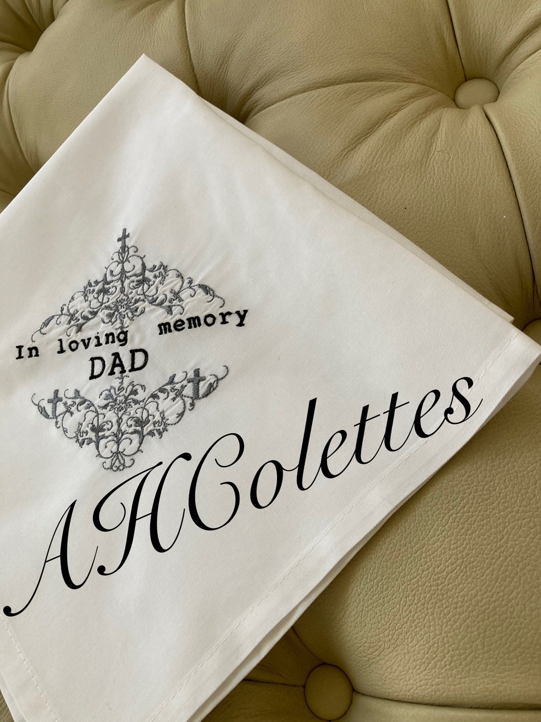 Funeral Handkerchief Etsy